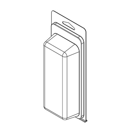 Visipak Thermoform-CLAMSHELL-#261-8.000-3.438-5.750-2.188-1.250-0.015-CLEAR, 500PK 261TF